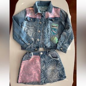 Desigual jeans skirt and jacket